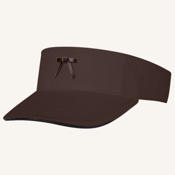 M.A.M.A. Bow Collection - Women's Visor Hat | Brown - Picture 1 of 1